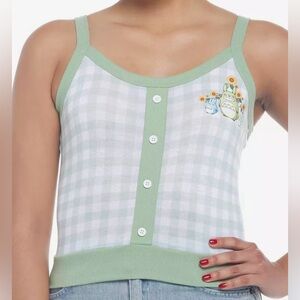 Her universe studio ghibli my neighbor Totoro gingham womens top